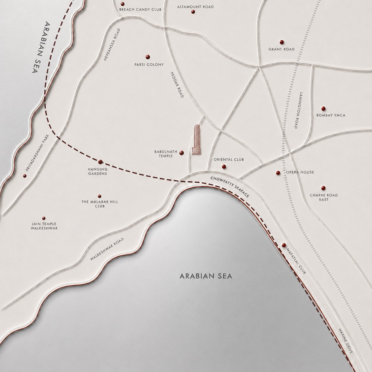 Dhuleva One50 location — Babulnath, South Bombay